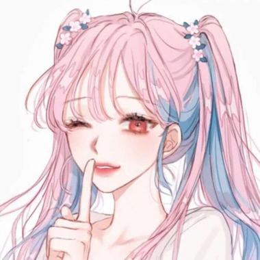 小女孩卡通头像白底-第1张图片-丝路图片网